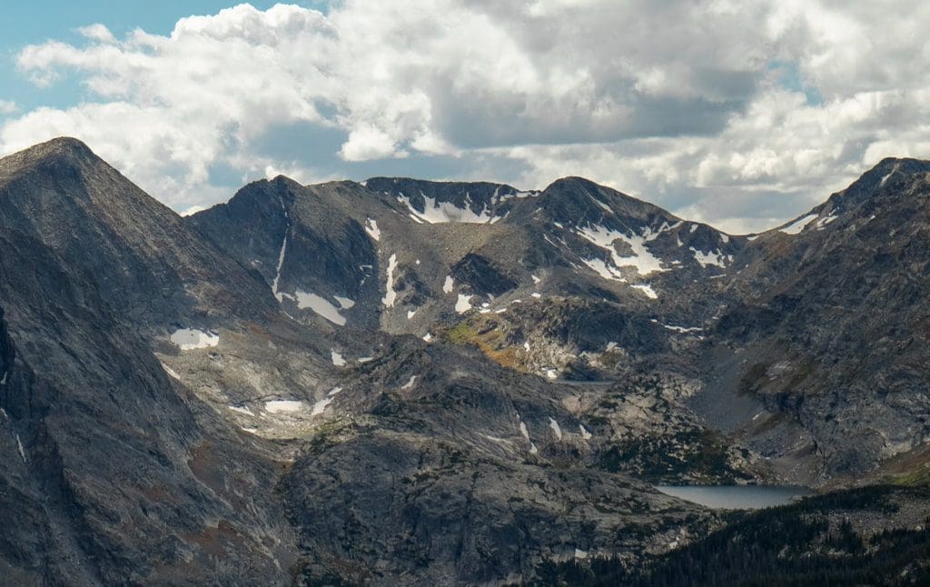 One of the peaks in Rocky Mountain National Park. 