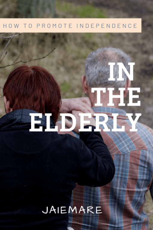 Elderly man walking with his caregiver. 