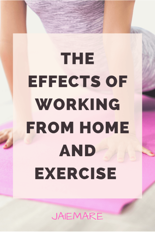 Woman doing exercise from home