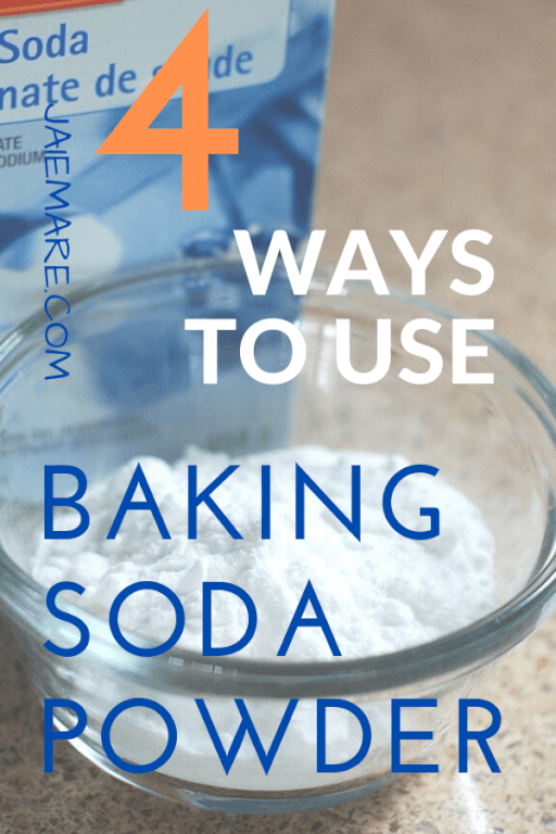 A bowl of baking soda powder.