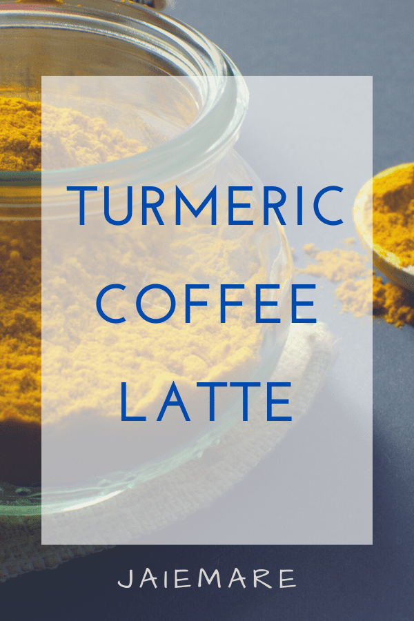 Turmeric coffee latte